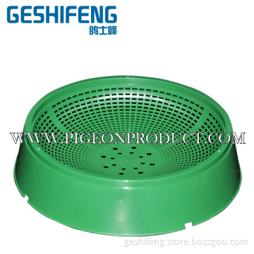 Pigeon Economical Nest with Green in Plastic Pet Plastic Nest